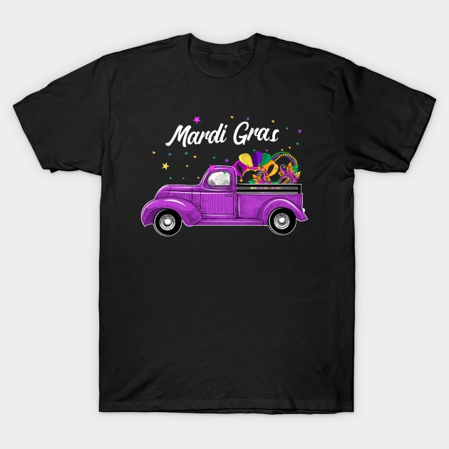 Mardi Gras Truck Mardi Gras T-Shirt by Dunnhlpp